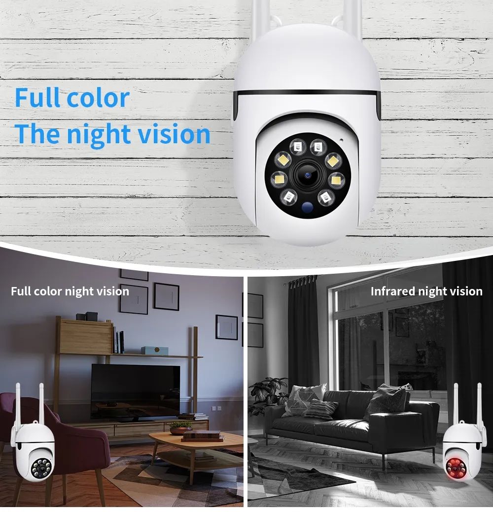 WiFi PTZ CCTV Camera with 4MP Video & Two-Way Audio