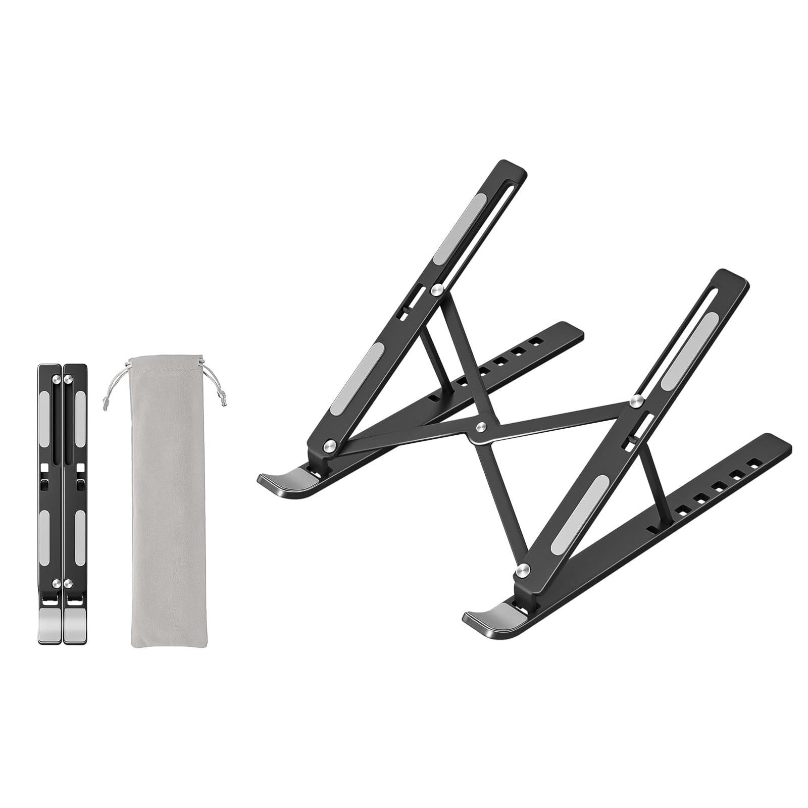Premium Adjustable Laptop Stand – Foldable Aluminium Riser for Desk & Work From Home