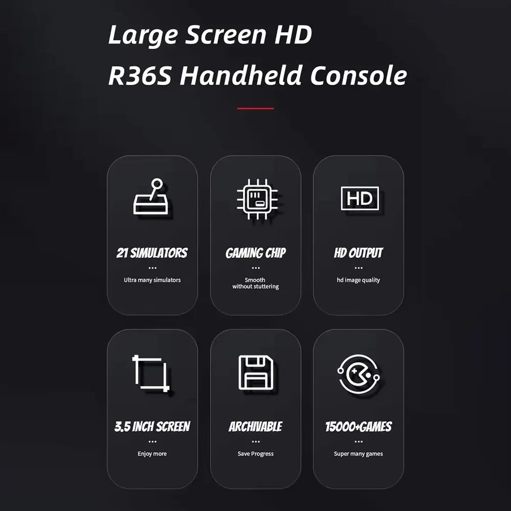 R36S Handheld Gaming Console with 20,000+ Games | High Performance Handheld