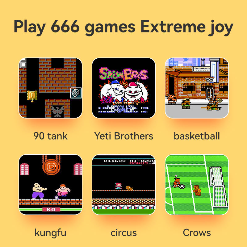 Retro Game Console 666 Games Built-in | Portable Handheld Gaming Device