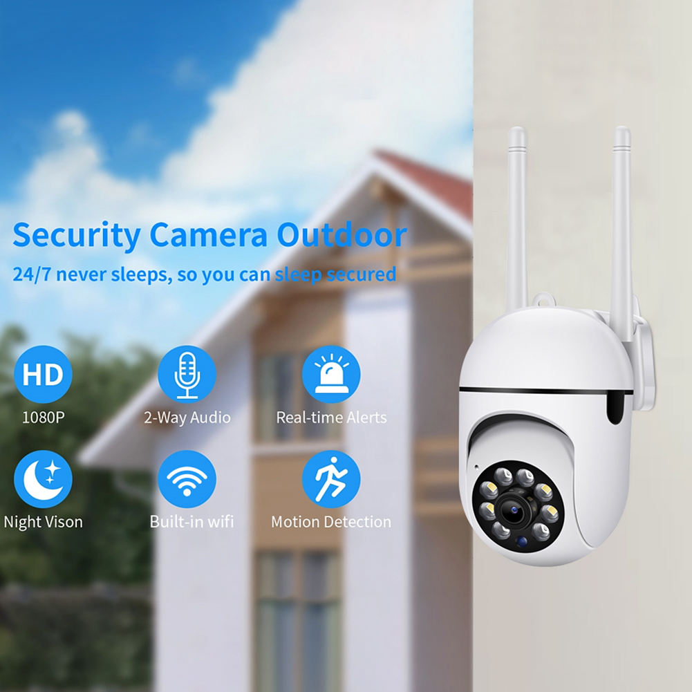WiFi PTZ CCTV Camera with 4MP Video & Two-Way Audio