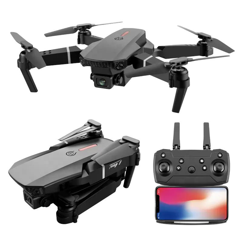 E88 Dual Camera Toy Drone – HD Aerial Shooting + Extended Flight Time