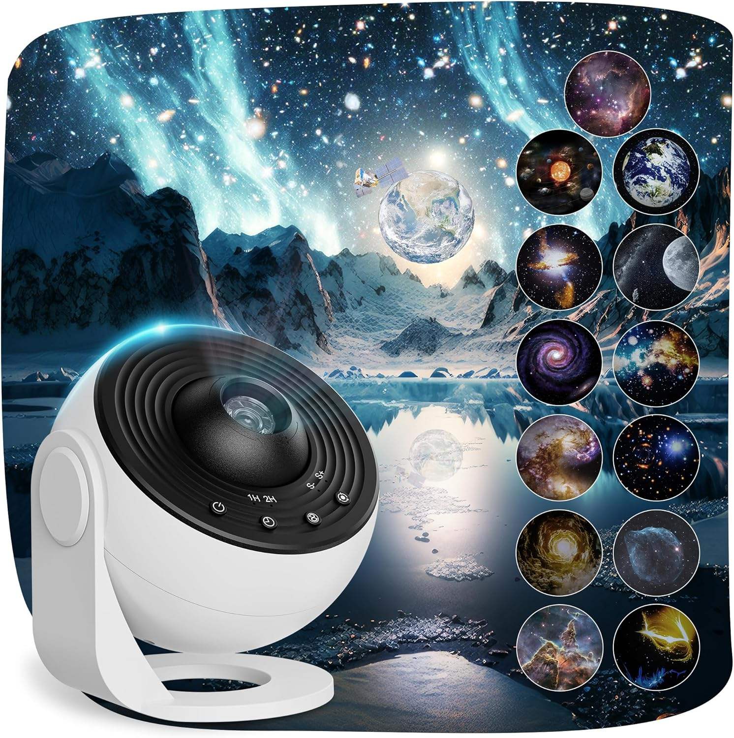 Galaxy Star Projector Night Light with 13 Projection Discs for Bedroom & Kids