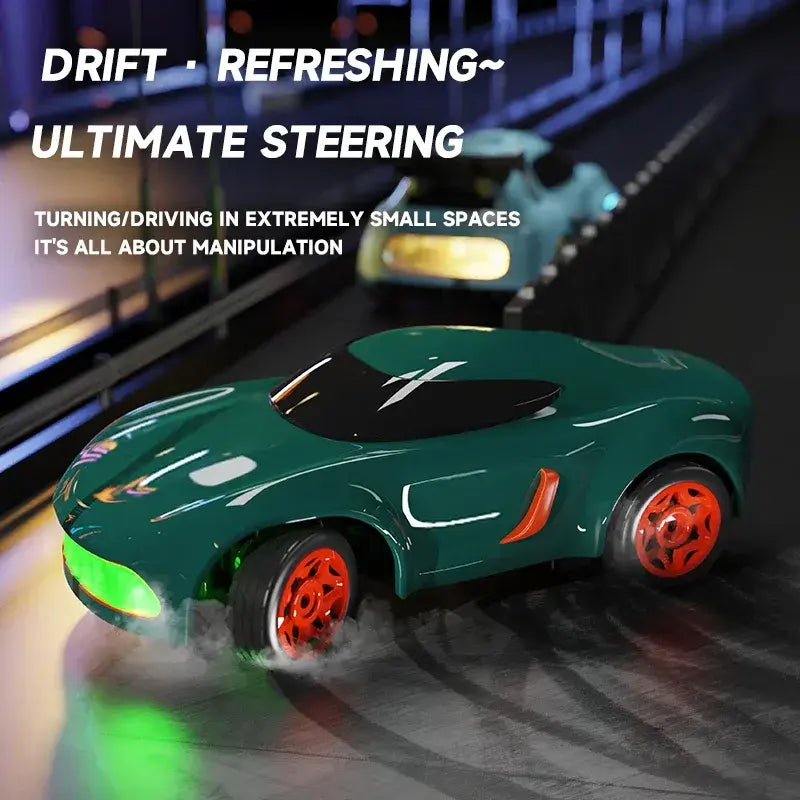 Mini RC Drift Car Remote Control, Desktop Mini RC Drifting Car with Storage, Turbo 4WD