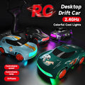 Mini RC Drift Car Remote Control, Desktop Mini RC Drifting Car with Storage, Turbo 4WD