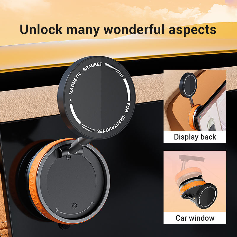 Vacuum Suction Magnetic Phone Holder | Foldable Universal Mobile Stand