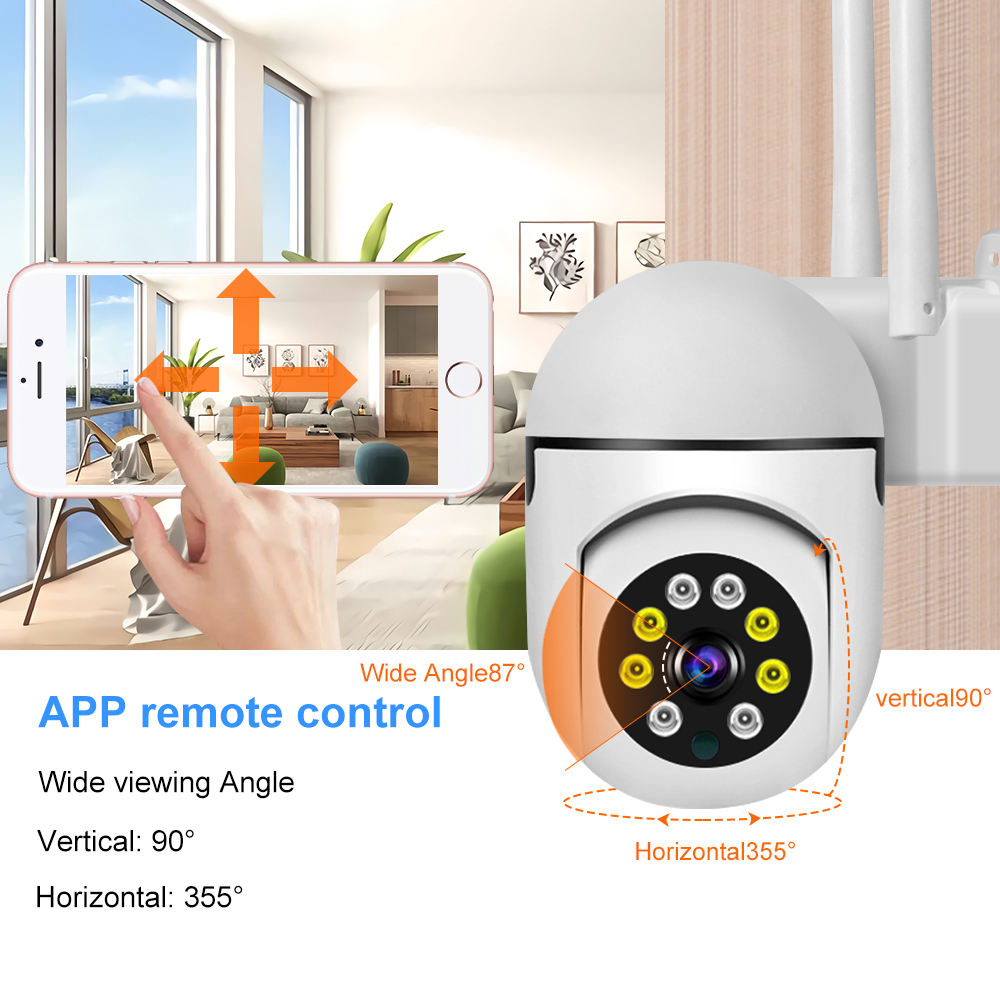 WiFi PTZ CCTV Camera with 4MP Video & Two-Way Audio